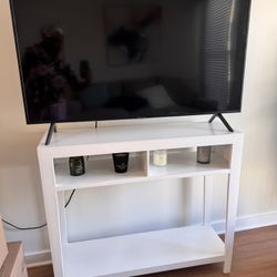 White Console table with shelve 