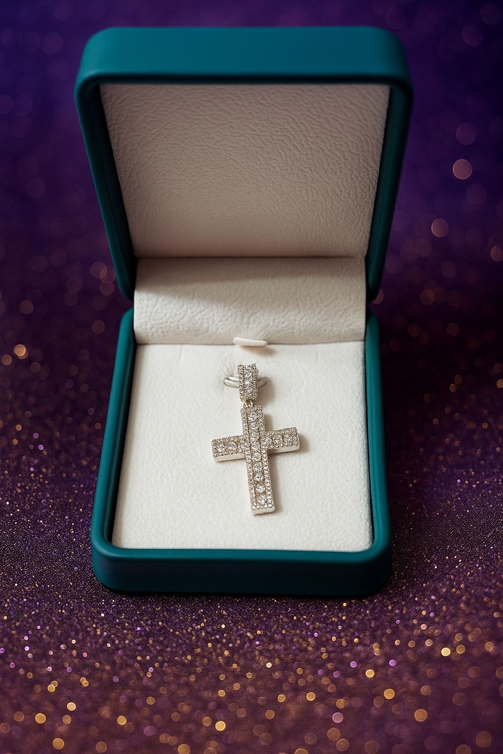💎 Brand New Moissanite Cross Pendant – $55 (Same-Day Pickup)