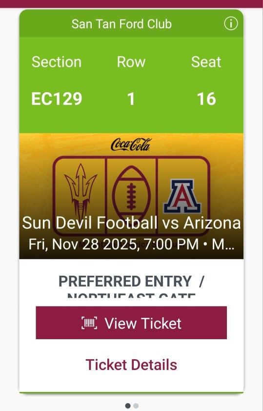 ASU Sun Devils vs Arizona Wildcats Territorial Cup 11/28