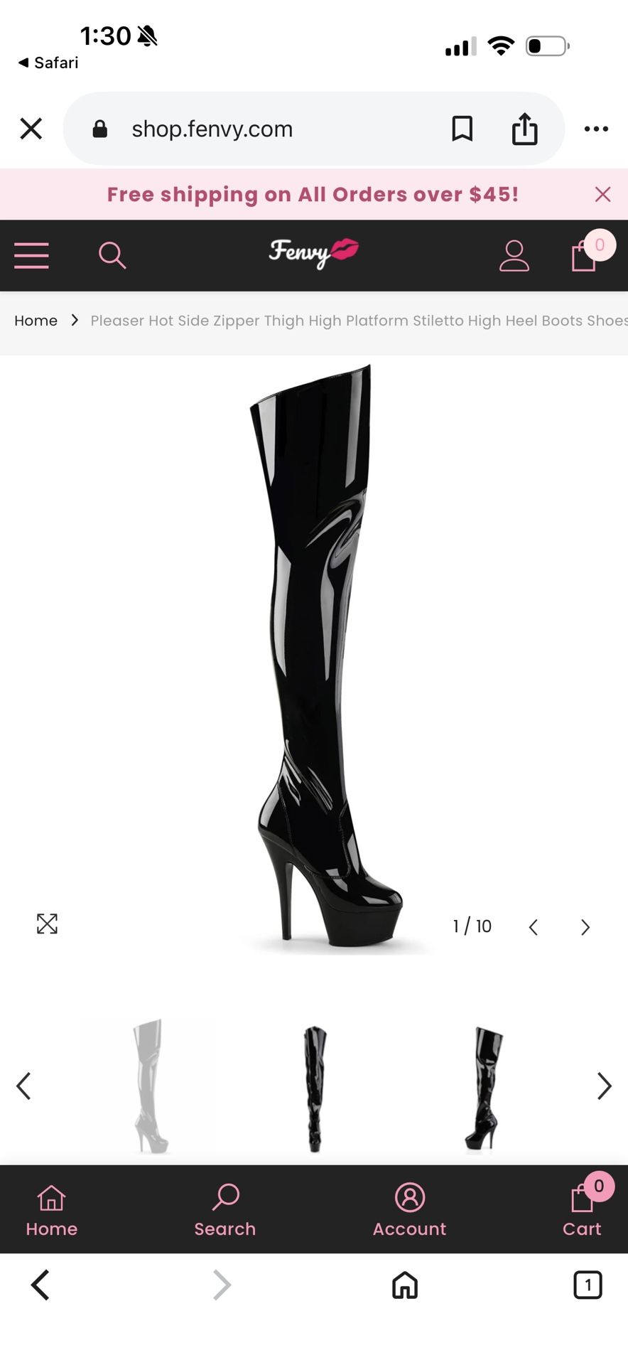 Botas plataforma Negras