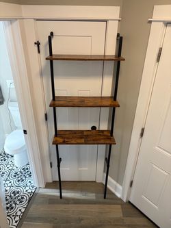Industrial 3-Tier Ladder Shelf