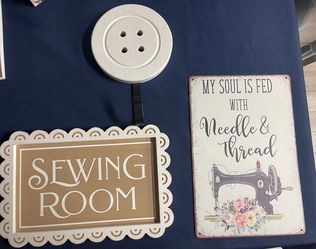3 Sewing room wall decorations