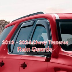 2018 - 2024 Chevy Traverse In-Channel Rain Guards Window Deflectors Vents