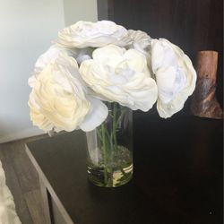 Flowers In Glass Vase