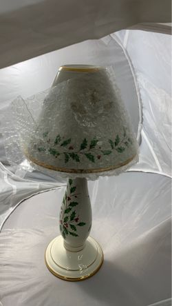 Christmas candle holder lamp with shade (NEW!!!)