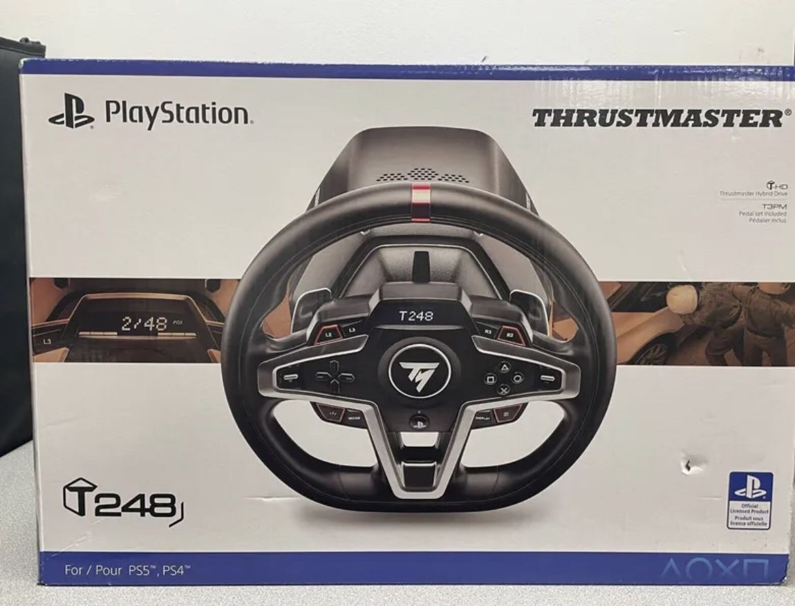 THRUSTMASTER - Volant et pédales T248 pour PC, PS4, PS5