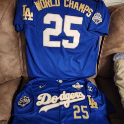 Dodgers World Series Champs Jersey 
