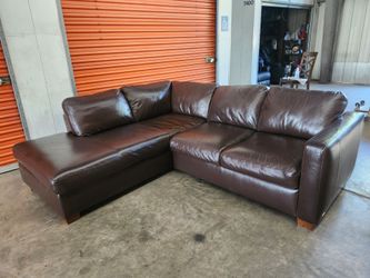 Italsofa Leather Sectional Couch FREE DELIVERY