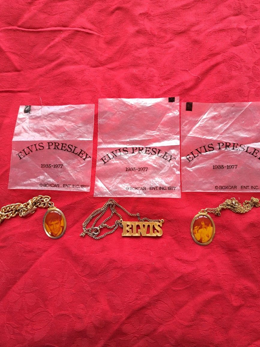 Elvis Presley Jewelry & VHS tapes