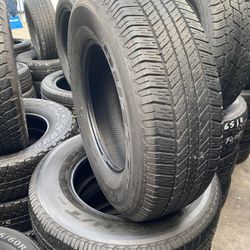 265/70R17 Bridgestone Dueler - 4 USED TIRES 4 LLANTAS USADAS