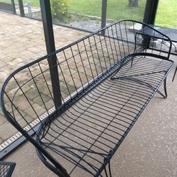 MidCentury Iron  Sofa