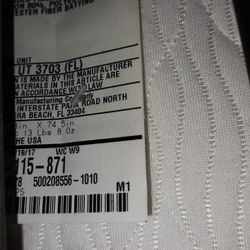 Twin Mattress Used A Couple Times- No Pets 