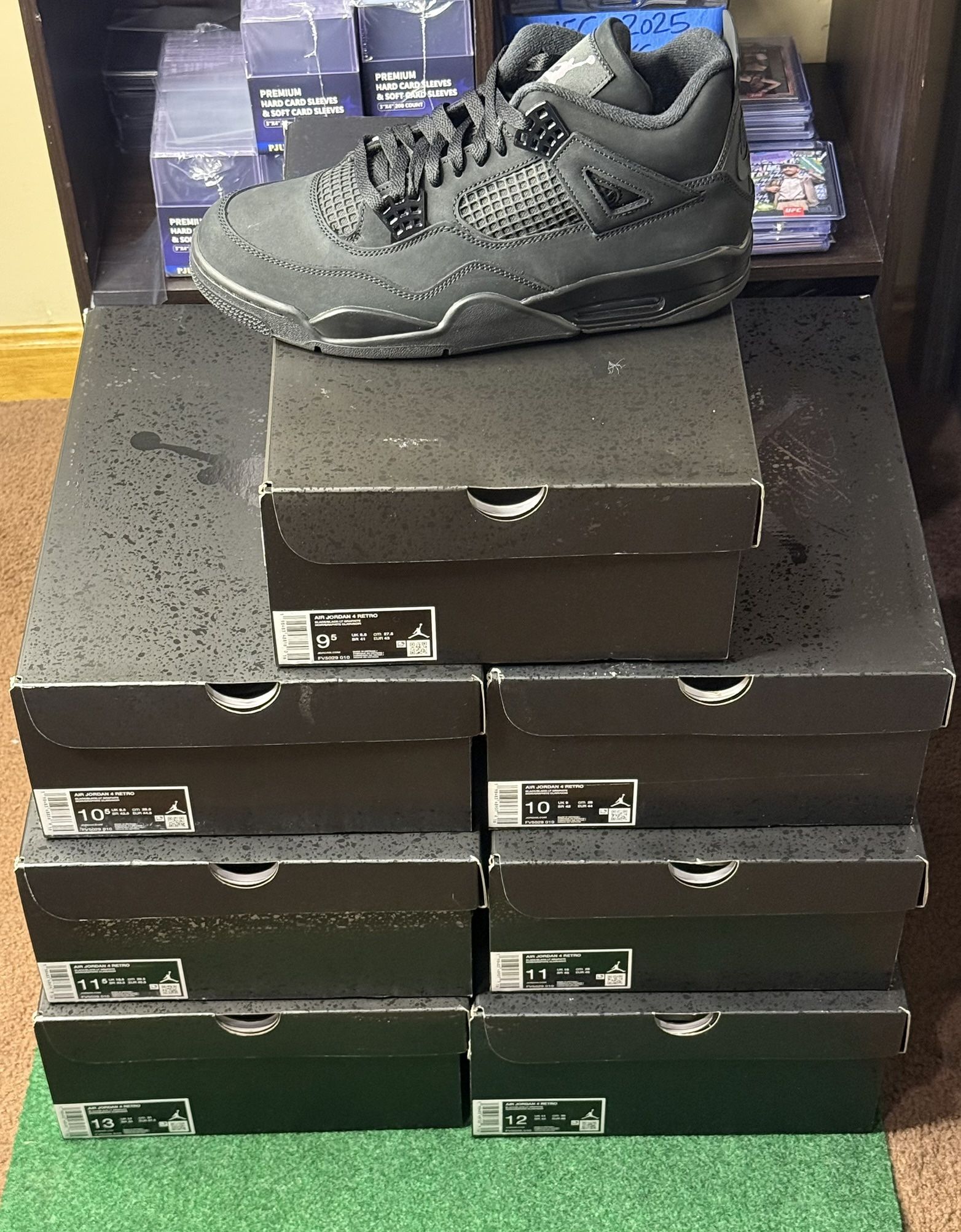 Jordan 4 “Black Cat” 2025 Release Multiple Sizes