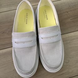 Cole Haan Grandpro Rally Canvas Penny Loafer LT Blue sz 11