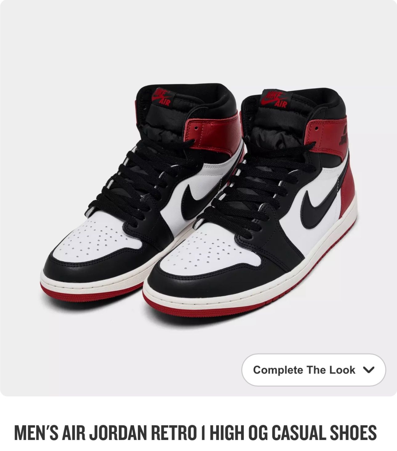 MEN'S AIR JORDAN RETRO I HIGH OG CASUAL SHOES