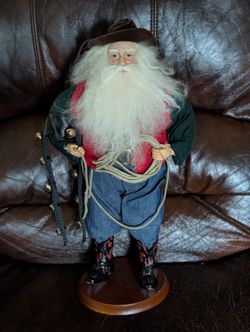 Christmas Old Cowboy Figure