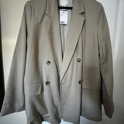 H&M linen blend blazer New