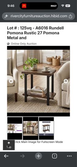 Used In Box End Table
