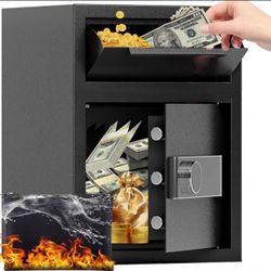 NEW! Security Safe- Fireproof Digital Box with Combination Lock - Silent Safe