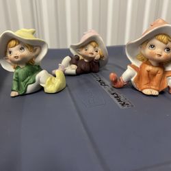 Homco porcelain pixie elves