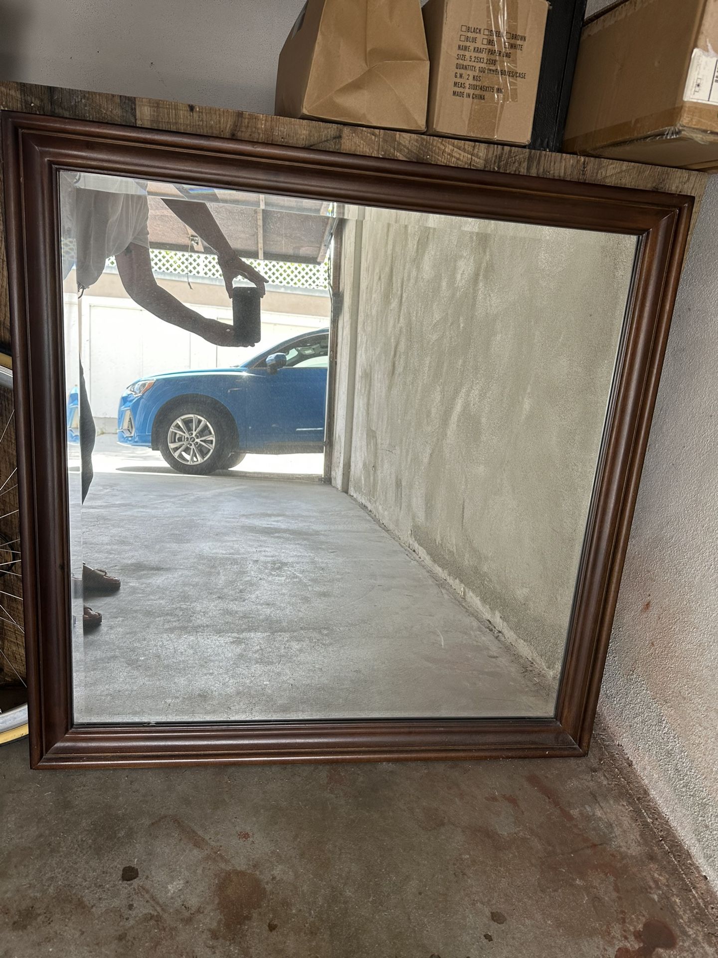 Vintage Dresser Mirror 38” x 38”