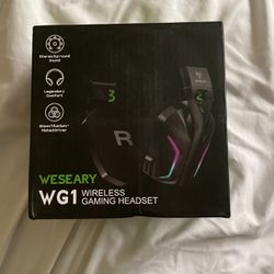 Wg1 Wireless Gaming Headset W/ Receiver 