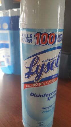 Lysol spray desinfectant
