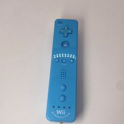 Nintendo OEM Wii Mote Remote Blue Motion Plus Controller Official RVL-036 Resort