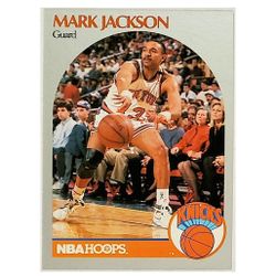 MARK JACKSON "ERROR" MENENDEZ BROTHERS 1990 HOOPS #205, NEW YORK KNICKS, NBA
