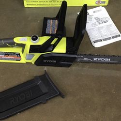 RYOBI 18V 10 INCH CHAINSAW with battery