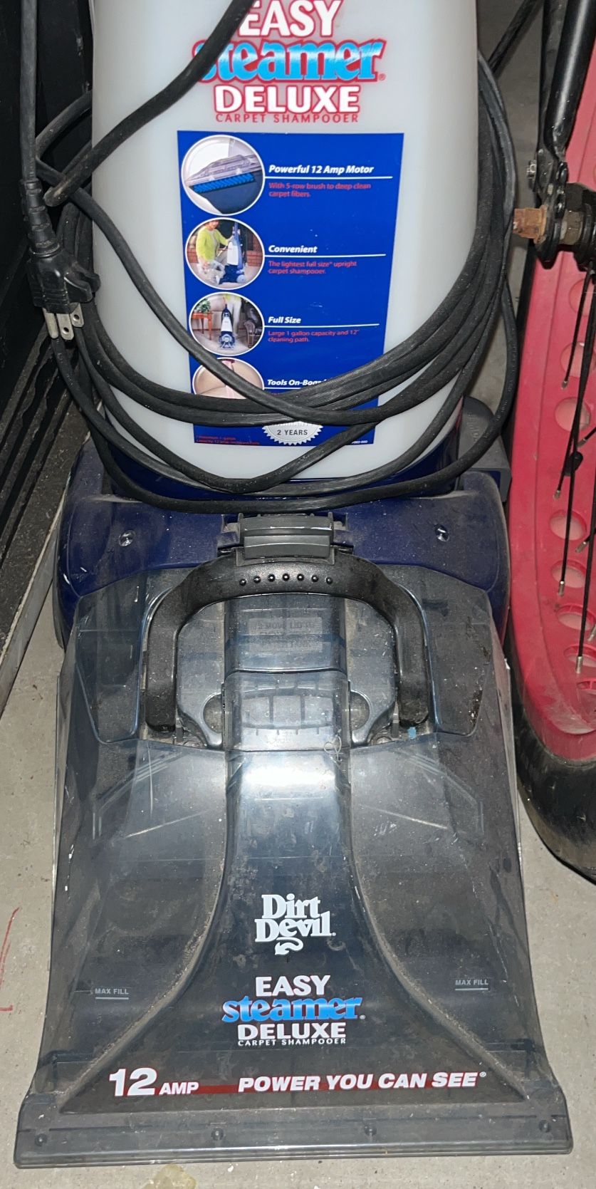 Dirt Devil Easy Steamer Deluxe Carpet Shampooer