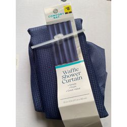 Navy Blue Shower Curtain.. New