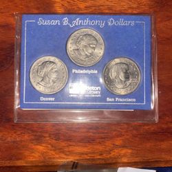Susan B. Anthony Dollar Coins 1979 P, D, S