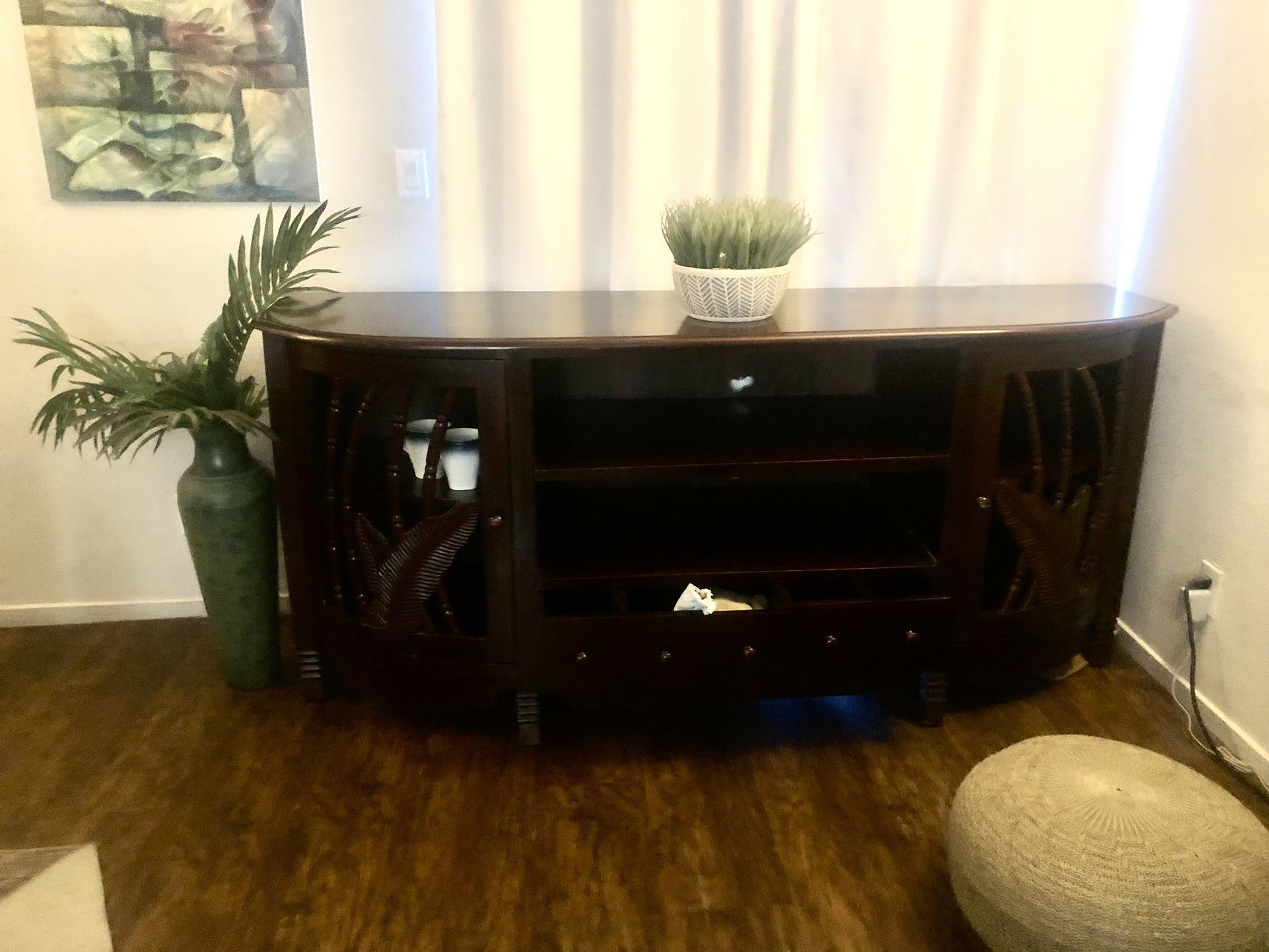 Beautiful Dark Wood Credenza /sideboard