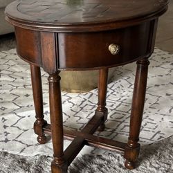Brown Wooden Side Table 