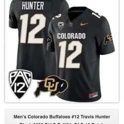 New Travis hunter Mens Jersey White Black All Stitched S-2XL Size