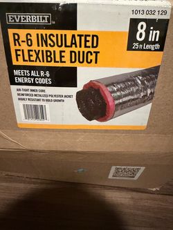 R-6 insulated flexible duct
