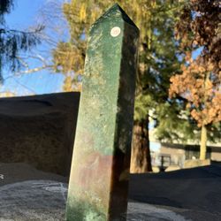 jumbo moss agate tower