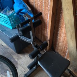 Olympic Weight Lifting Bar And Bench With Rack