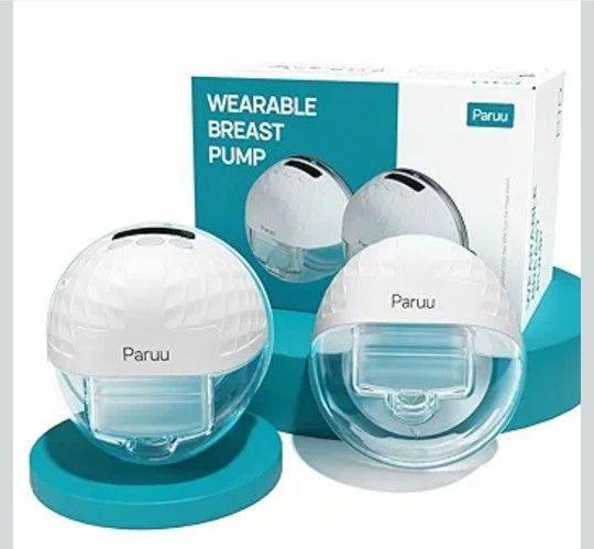 Paruu P10 Hands-Free Breast Pump Wearable, 338mmHg Strong Suction, Low Noise, 4 Modes & 9 Levels, Electric Breast Pump Portable, Smart Display, 19/21/