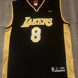Vintage Reebok Los Angeles Lakers Kobe Bryant #8 Black Jersey Men's Size Large