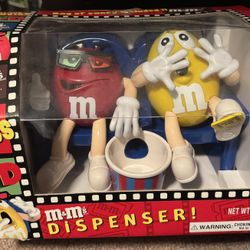 M&M’s in the movies, 3-D red and yellow characters candy dispenser 