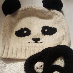 Baby Panda Hat and Booties
