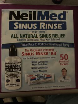 NeilMed Sinus Rinse Kit w/50 premixed packets NEW (worth $15)