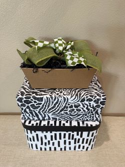 Black and White Animal Print Decorative Gift Boxes