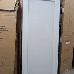 WINSTELLAR 32"x80" 1-Panel Shaker Style White Primed Solid Core Interior Door Slab, Paintable Bedroom Door, Wood Doors for Pantry, Laundry