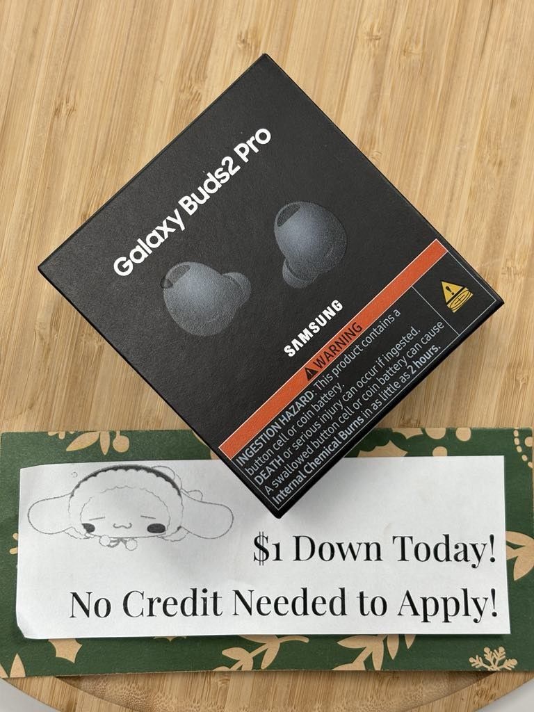 Samsung Galaxy Buds 2 Pro Wireless Headphones New - Payments Available - Pay $1 Down To take It home