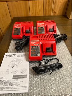 Milwaukee M12 and M18 Multi-Voltage Battery Chargers