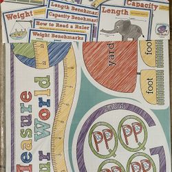 NEW!! Bulletin Board Set: Measurements 10 Pieces