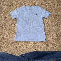 Polo Ralph Lauren boys Light blue Tee size 5